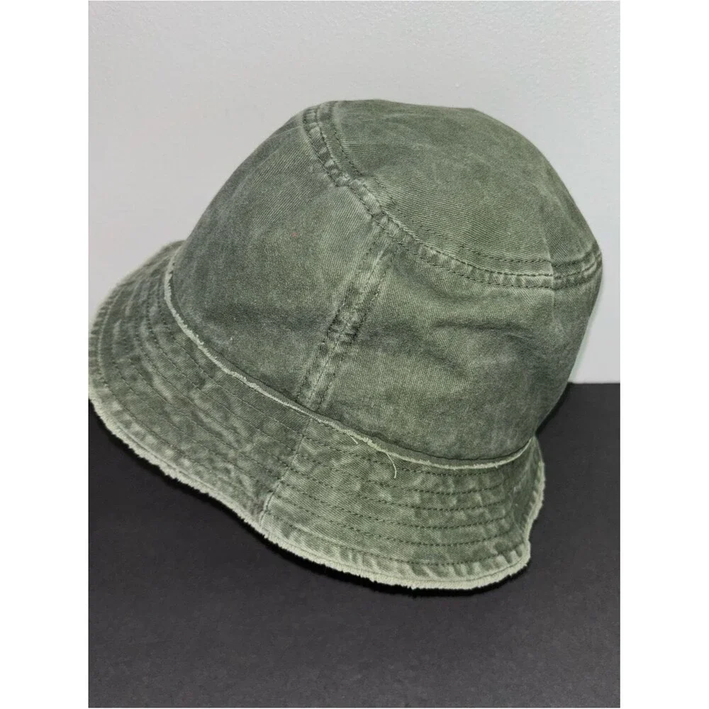 David & Young Green Bucket Hat O/S